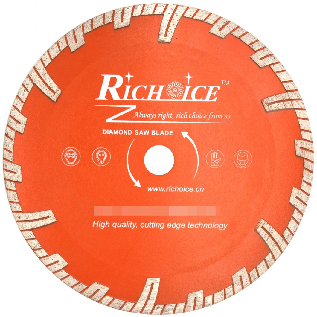 Dry Wet Cutting Tool Cutting Brick Marble Granite Vacuum Brazed Segment Continue Turbo Diamond Circular Saw Blade