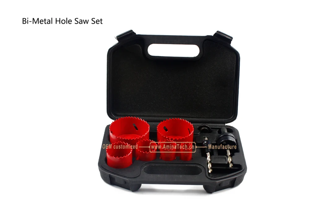 9PCS Red Bimetal Hole Saw ,Power Tools